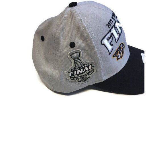 NHL 2017 Stanley Cup Final Nashville Predators vs Pittsburgh Penguins Cap Hat - Picture 4 of 10